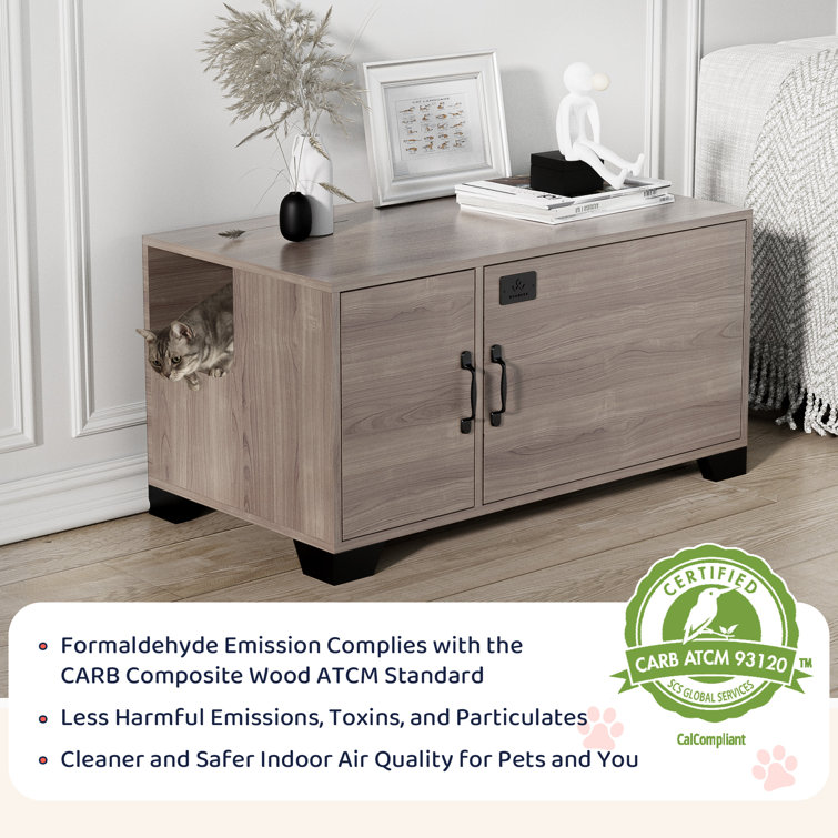 Cat litter box night hot sale stand